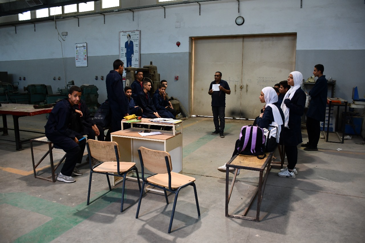 رئيس جامعة حلوان يتفقد جامعة حلوان التكنولوجية