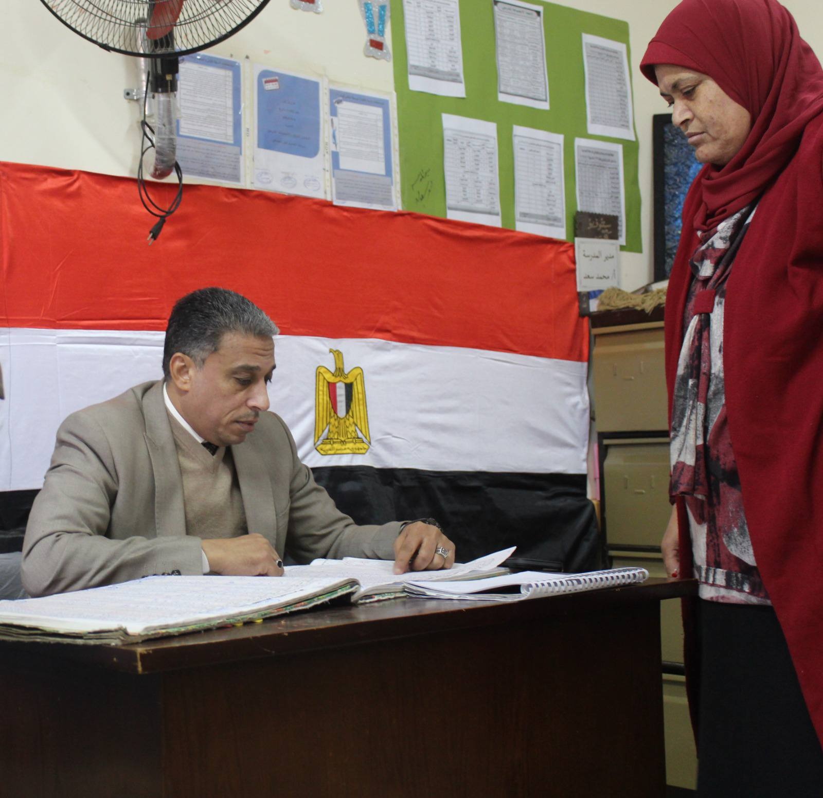 جولة تفقدية لوكيل تعليم الجيزة لضمان نزاهة العملية التعليمية وحماية المال العام