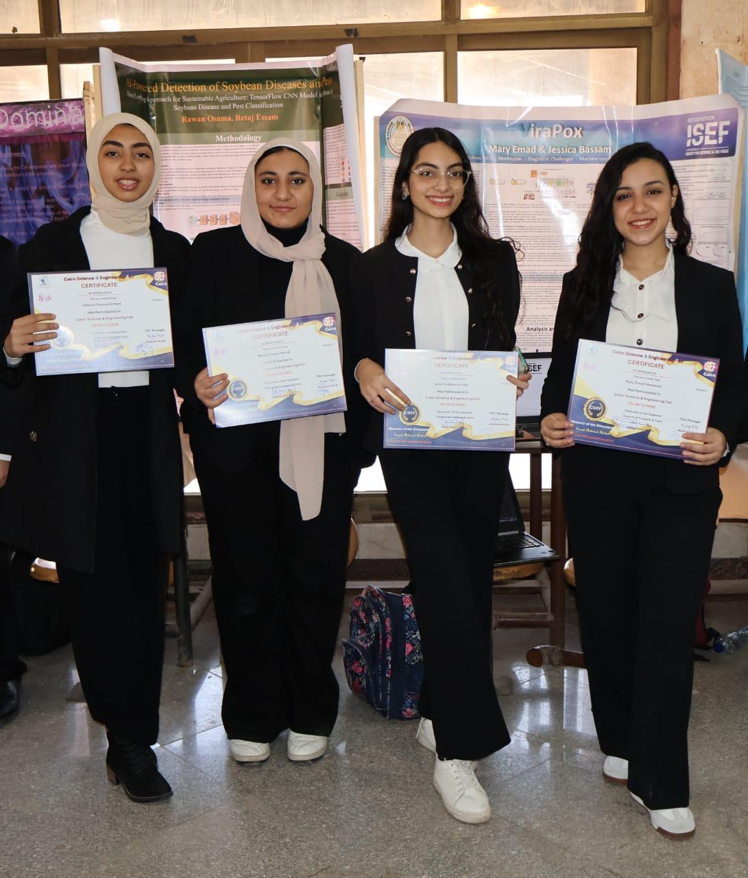 طلاب تعليم القاهرة يتألقون في المعرض المحلي للعلوم والهندسة