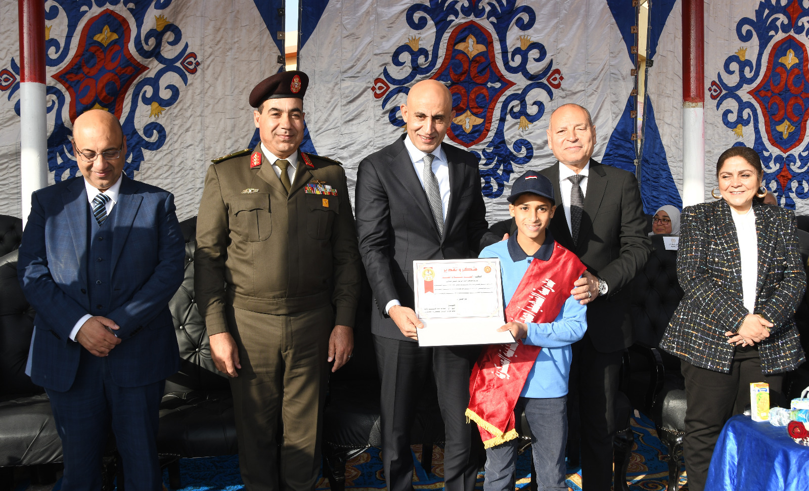 زيارة ميدانية بتنظيم قوات الدفاع الشعبى والتربية والتعليم لمدرسة الشهيد أحمد أبوبكر العسكرية