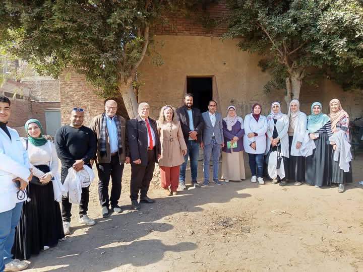 جامعة المنوفية تطلق قافلة بيطرية مجانية لخدمة قرى قويسنا