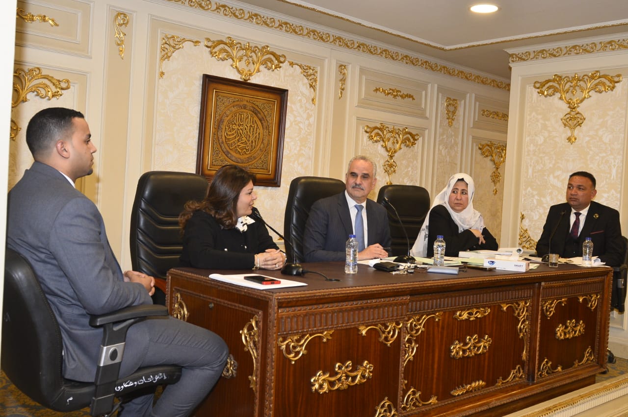 رئيس جامعة السادات تشارك في اجتماع لجنة التعليم بمجلس النواب لمتابعة إنشاء المستشفى الجامعي