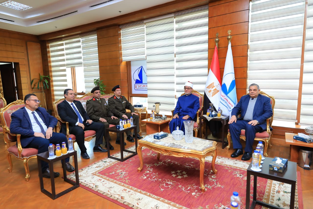 مفتي الجمهورية يزور جامعة كفر الشيخ ويلقي ندوة عن التعايش السلمي