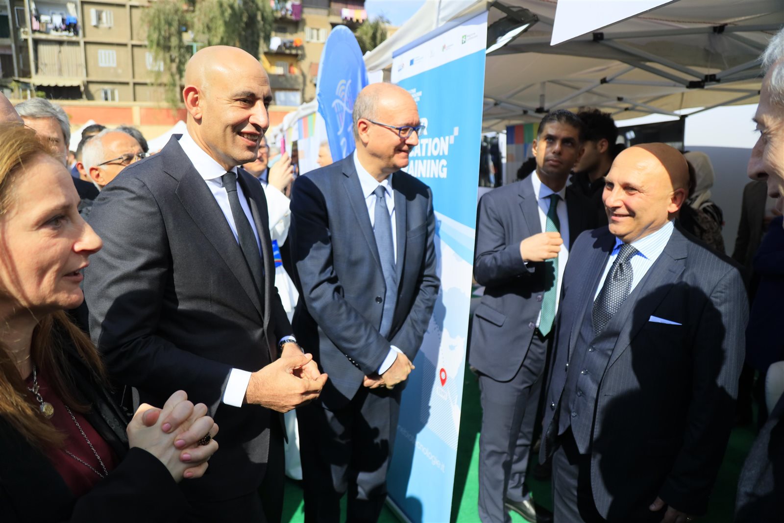 وزير التربية والتعليم ونظيره الإيطالي يفتتحان القرية الإيطالية بمعهد السالزيان دون بوسكو