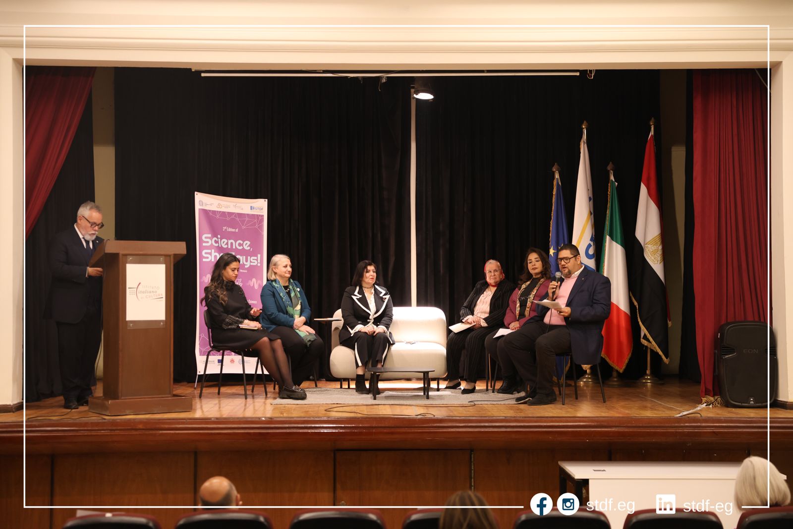 التعليم العالي تحتفل بتمكين المرأة في العلوم والتكنولوجيا بمشاركة سفارة إيطاليا