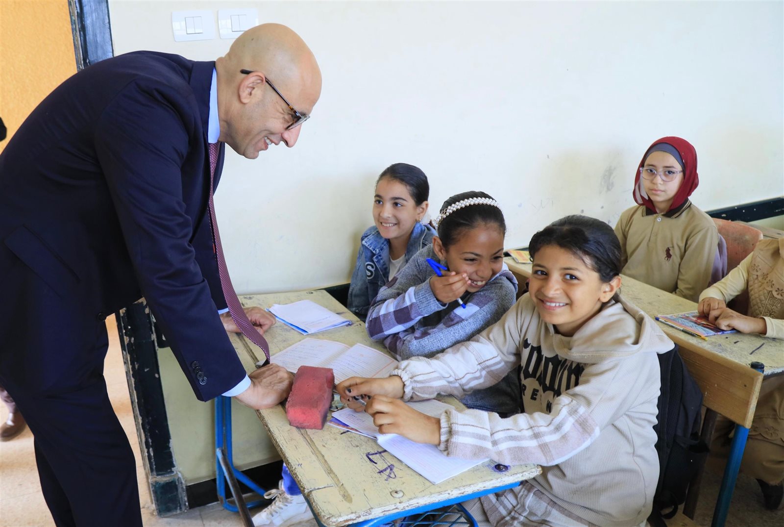 وزير التربية والتعليم في جولة مفاجئة بمدارس المنوفية