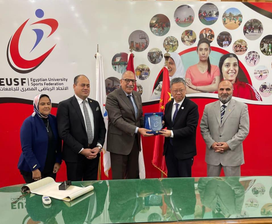 الاتحاد الرياضي للجامعات يستقبل وفدًا من جامعة العاصمة ببكين 