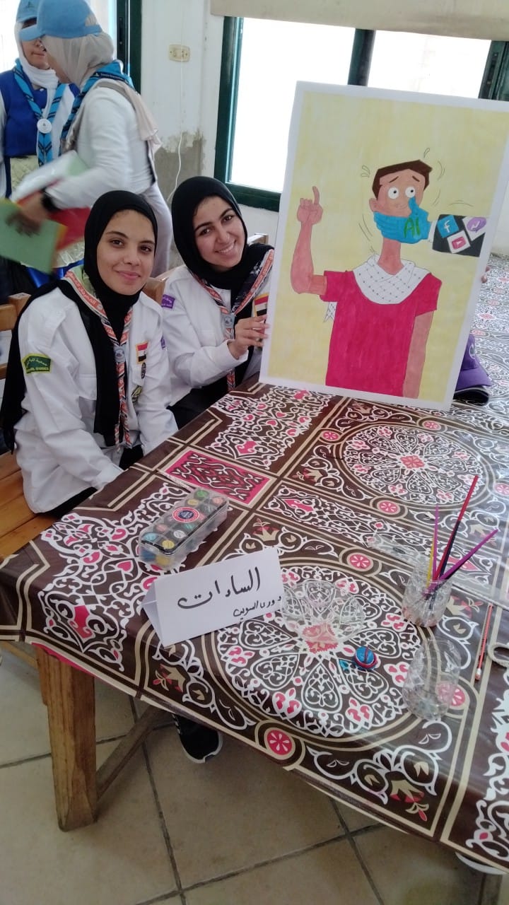 جامعة السادات تتألق في ملتقى جوالة الجامعات بأبي قير بالإسكندرية