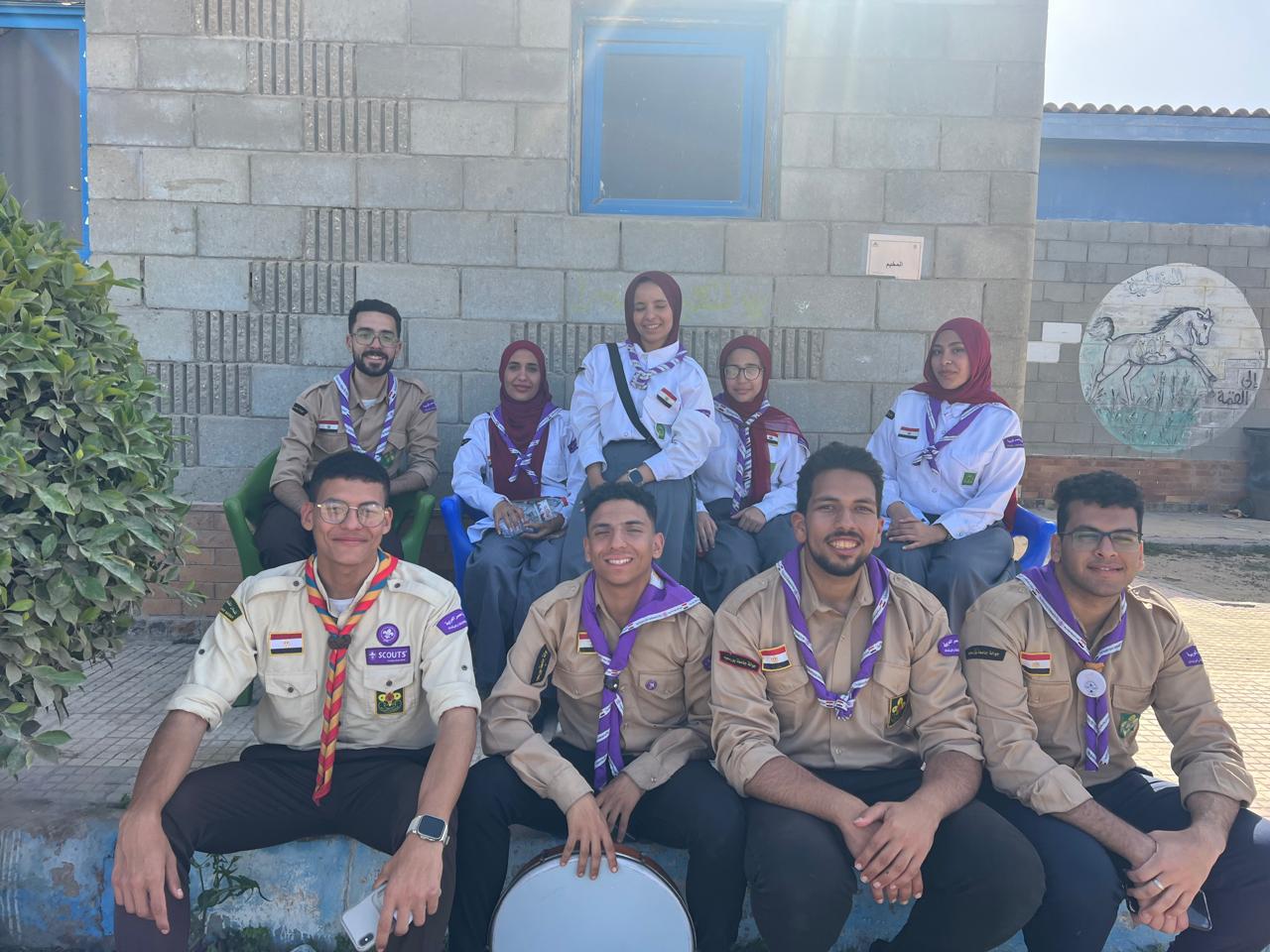 رئيس جامعة بورسعيد يهنىء منتخب جوالة الجامعة والفريق الفائز فى اللقاء القمي للجامعات المصرية