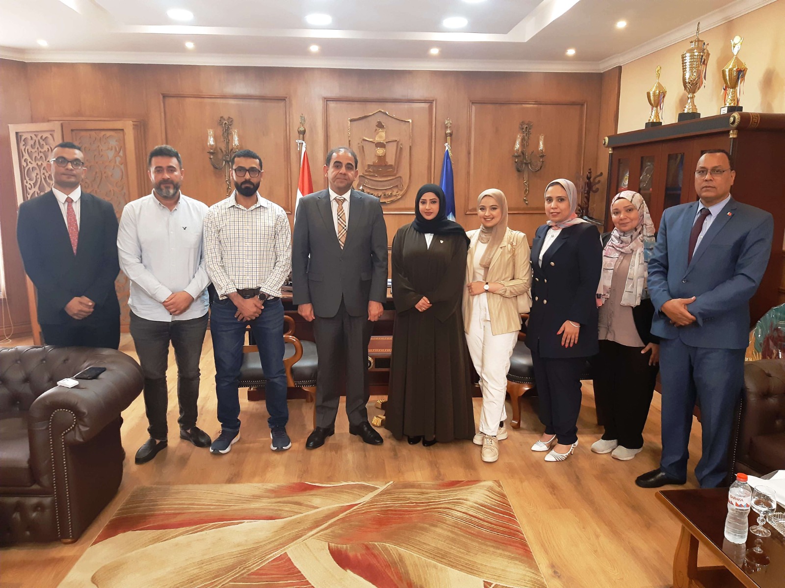 رئيس جامعة بورسعيد يستقبل المستشارة الثقافية لسفارة مملكة البحرين بالقاهرة