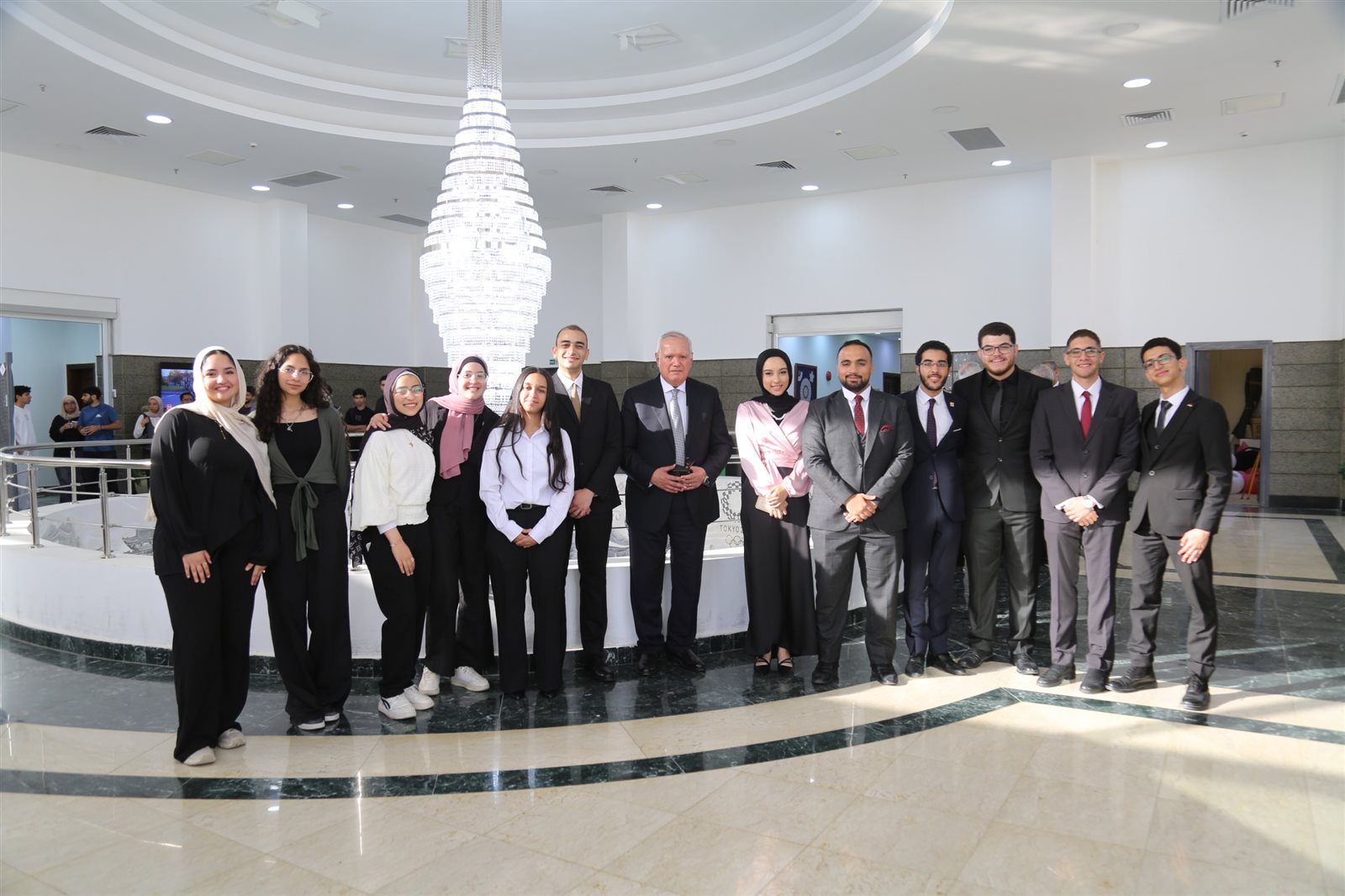 طلاب الجامعة المصرية اليابانية يتألقون في محاكاة أممية بحضور السفير محمد العرابي