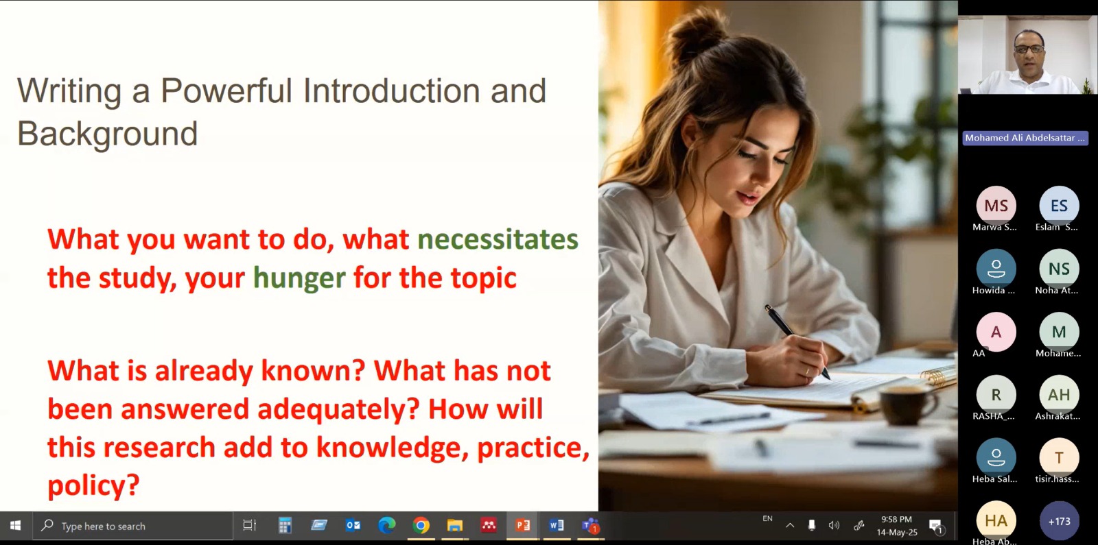 جامعة حلوان تعزز قدرات باحثيها بورشة عمل عن التميز في النشر العلمي الدولي