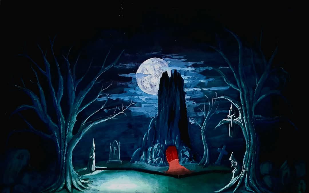 إبداع طلاب جامعة حلوان في تصميم الديكور المسرحي