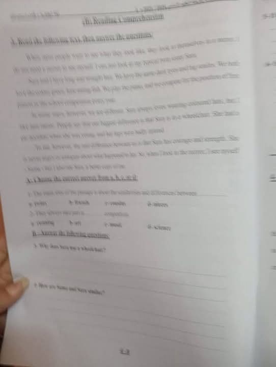 حل امتحان اللغة الإنجليزية 2025 لطلاب الصف الثالث الإعدادي بمحافظة القاهرة
