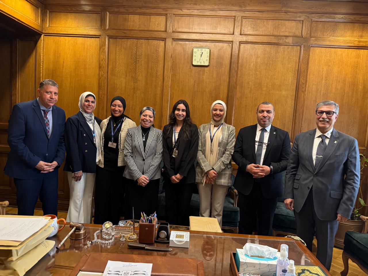 طلاب حقوق الجامعة الألمانية بالقاهرة في زيارة تدريبية للمحكمة الدستورية العليا