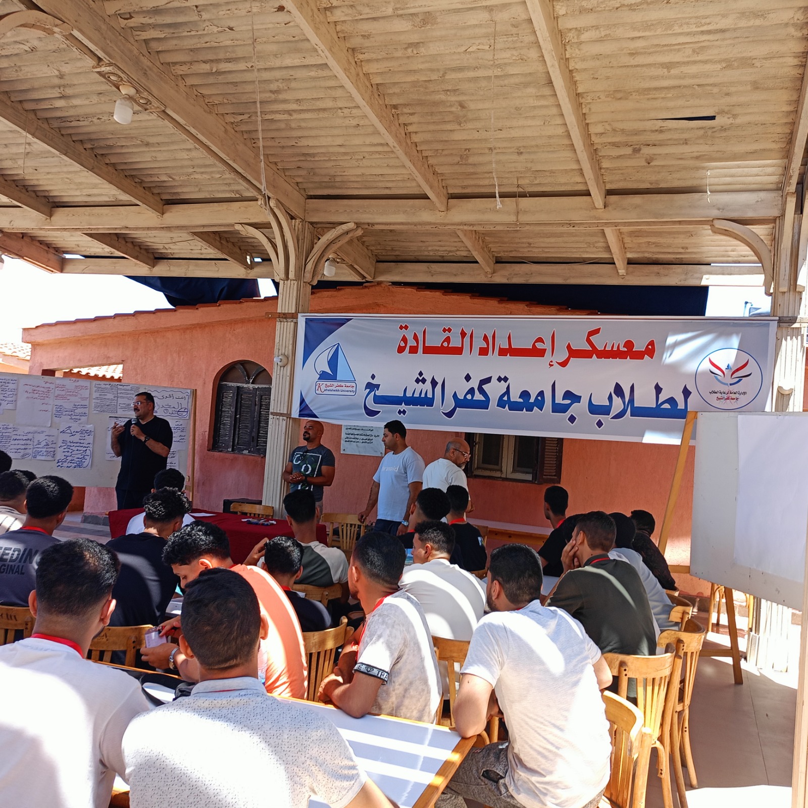 انطلاق افواج معسكر إعداد القادة لجامعة كفر الشيخ بمصيف بلطيم 