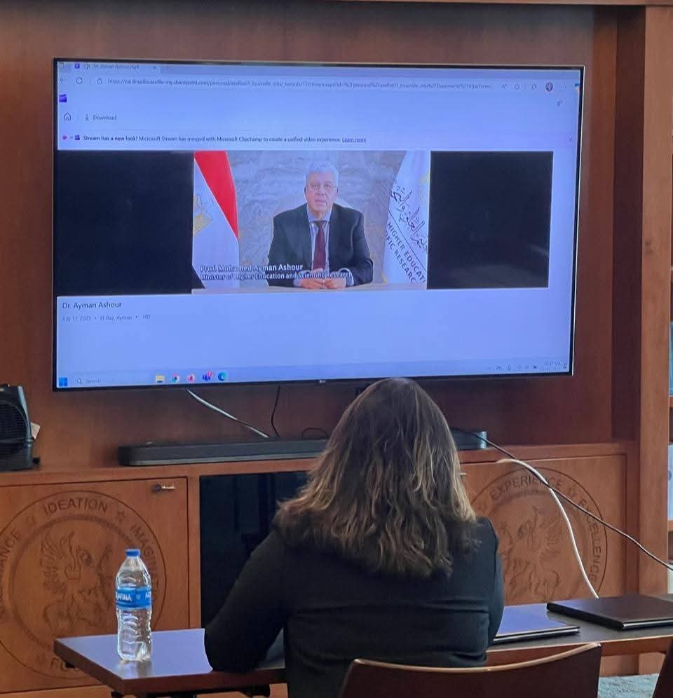 رئيس جامعة المنوفية يشهد توقيع اتفاق انضمام الجامعة إلى شراكة استراتيجية مع جامعة لويفيل الأمريكية