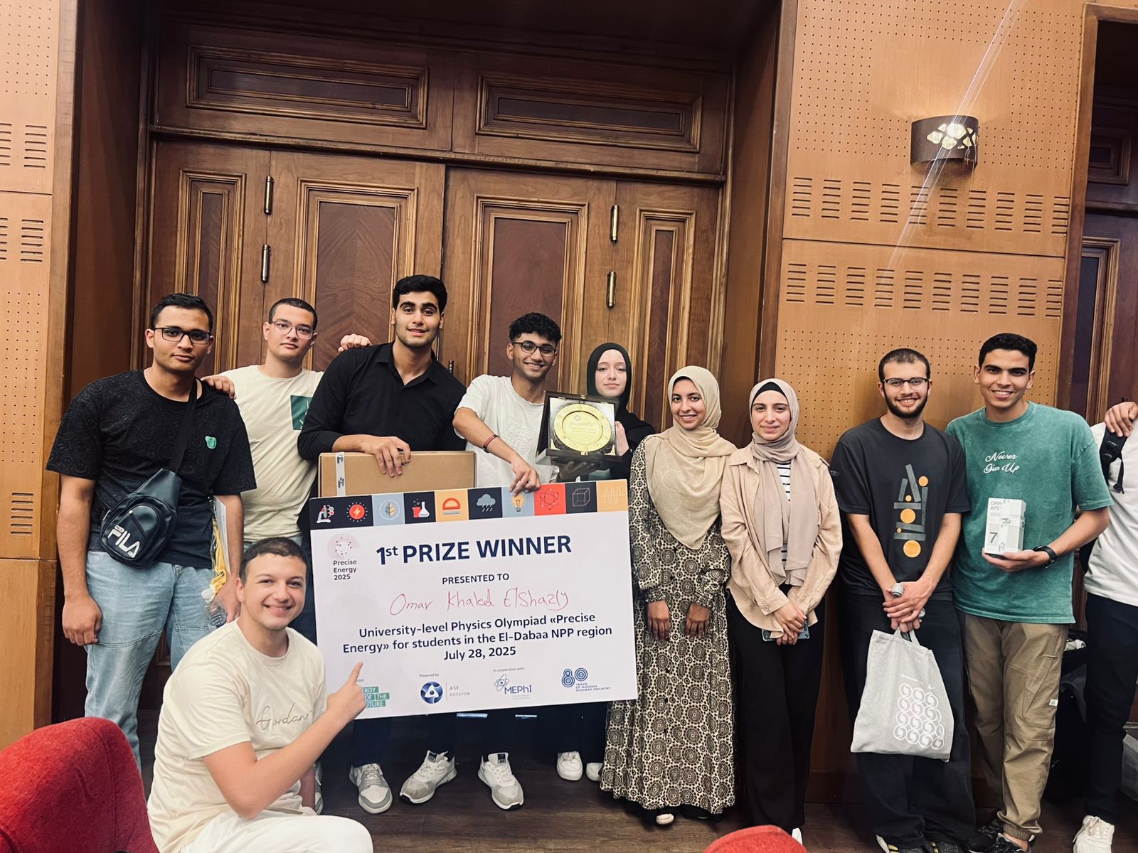 إنجاز عالمي جديد لطلاب الجامعة المصرية اليابانية في مسابقة Precise Energy