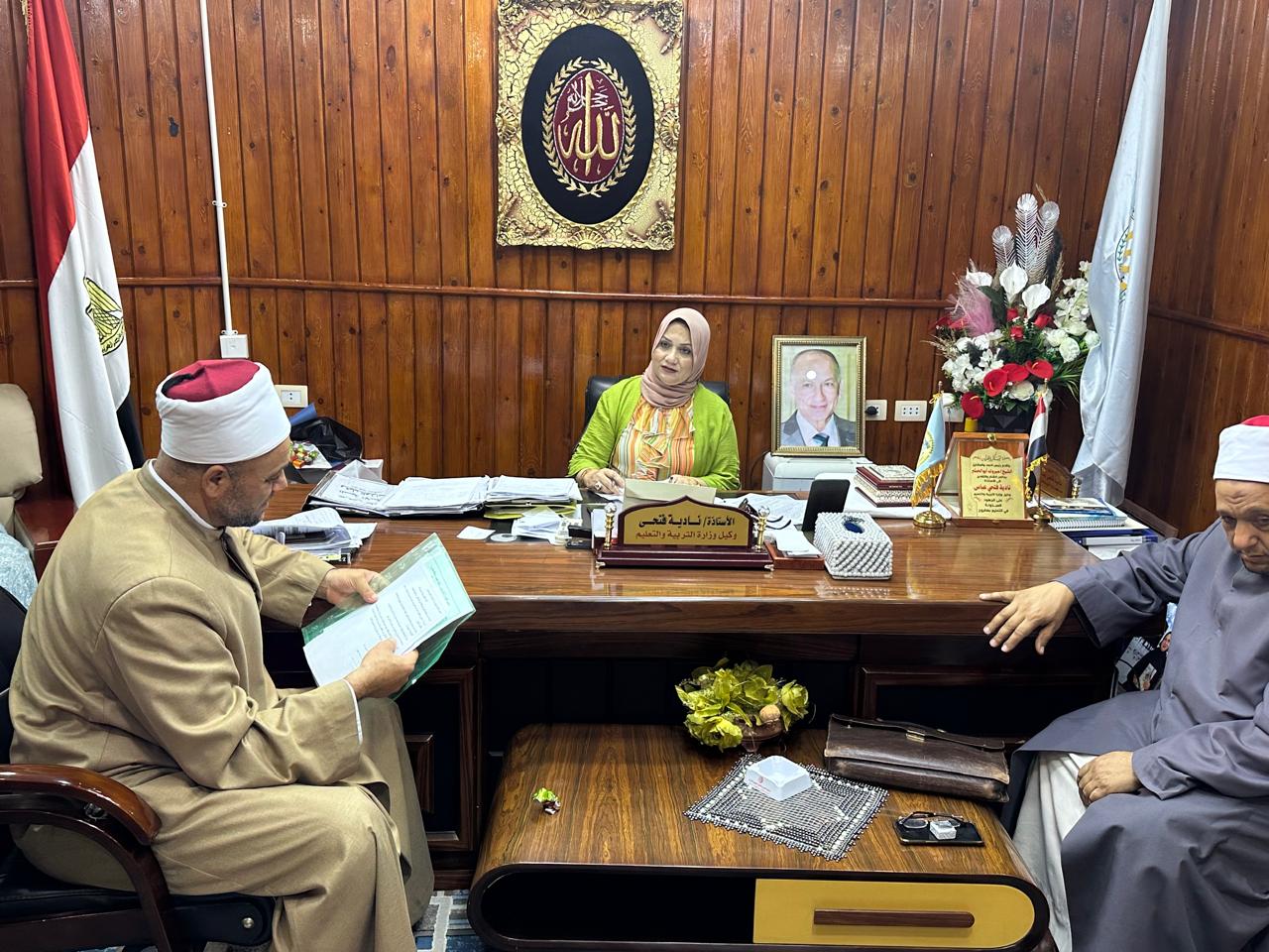 مدير تعليم مطروح يبحث مع الأزهر تعزيز التعاون لنشر القيم بالمدارس