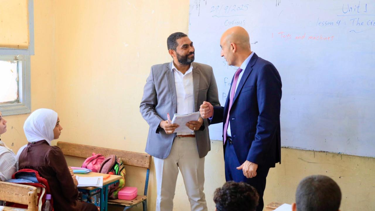 وزير التربية والتعليم يتفقد مدارس المنيا