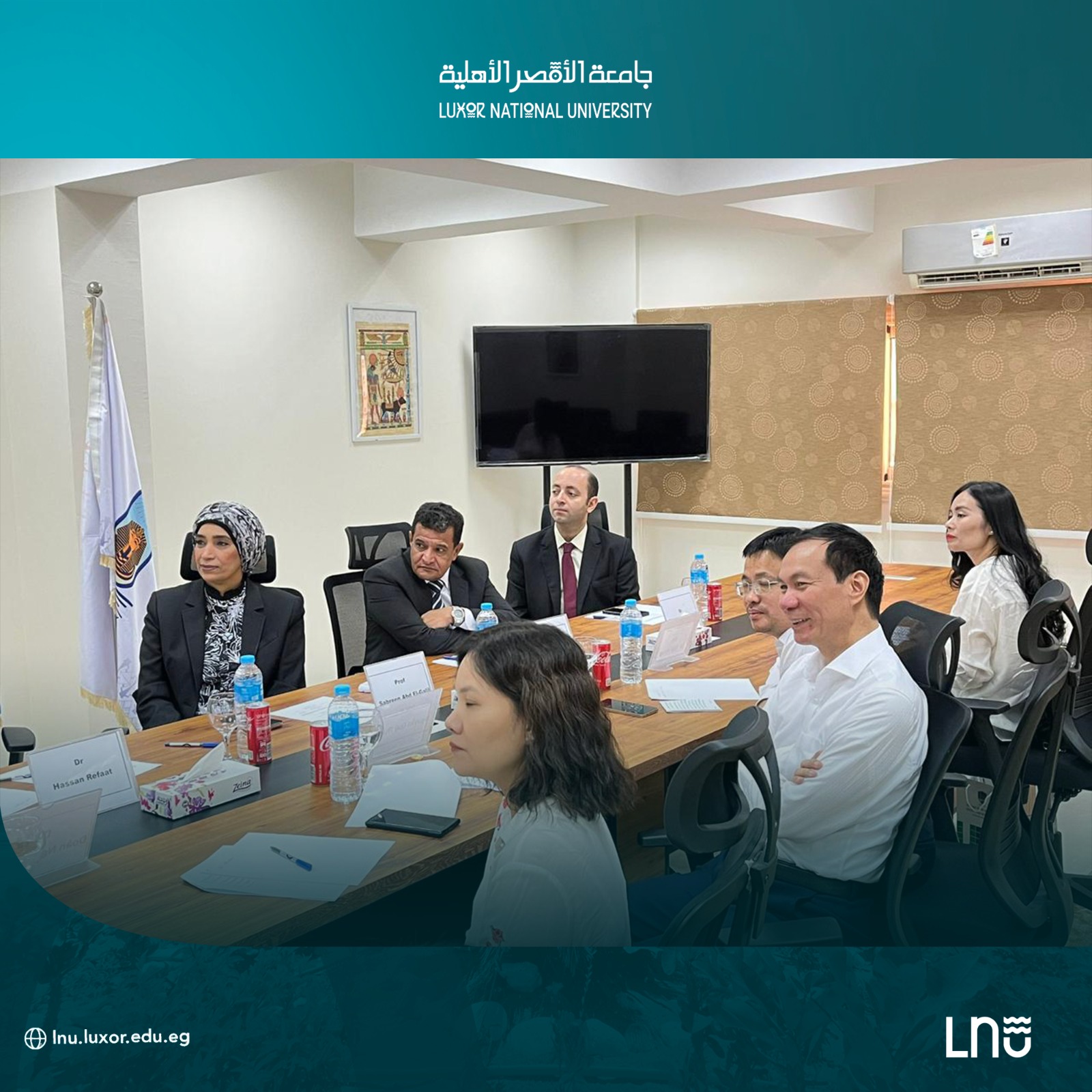 جامعة الأقصر الأهلية تستقبل وفدًا من جامعة فيتنام الوطنية