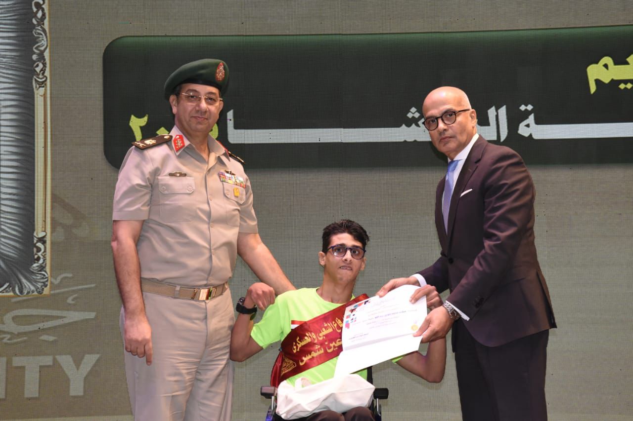 احتفالية بمناسبة ذكرى انتصارات أكتوبر بالتعاون بين جامعة عين شمس وقوات الدفاع الشعبي والعسكري بالقوات المسلحة