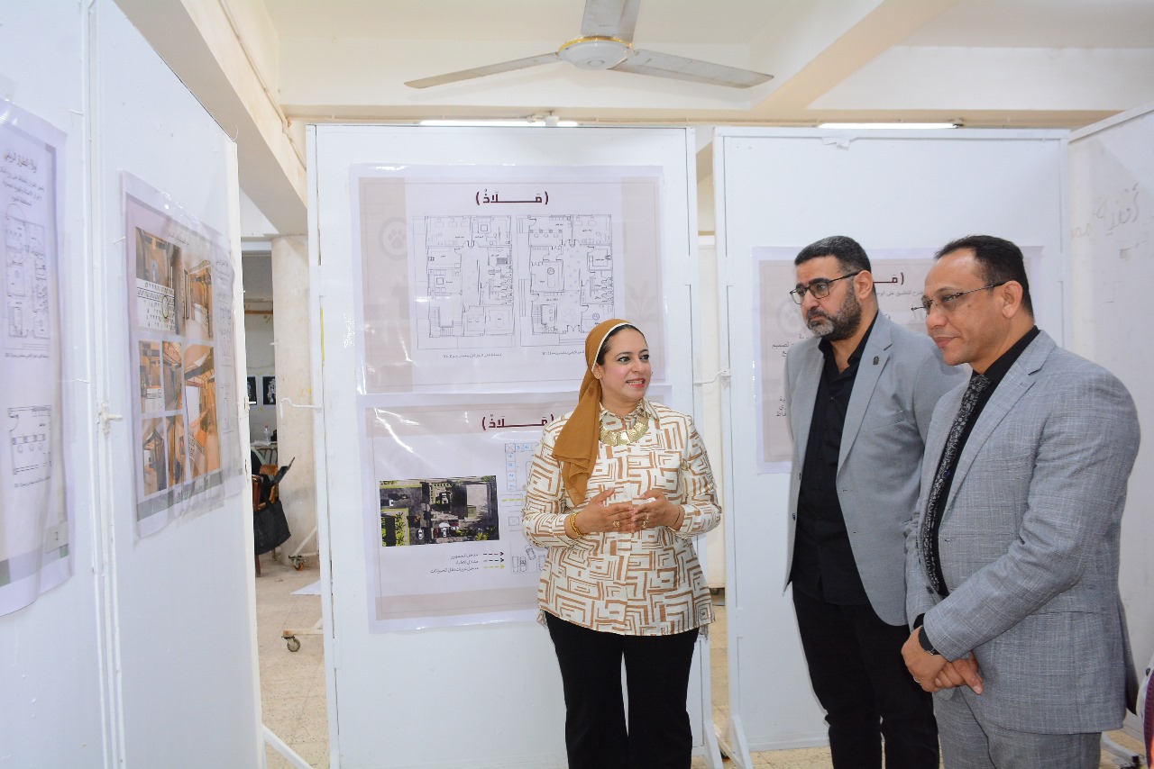 معرض فني يجسد الرحمة بالحيوان في كلية الفنون الجميلة بجامعة أسيوط