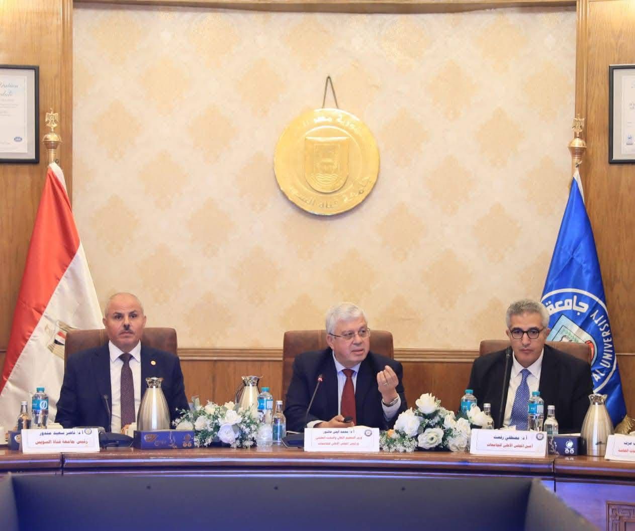 رئيس جامعة الأقصر يشارك في جلسة المجلس الأعلى للجامعات