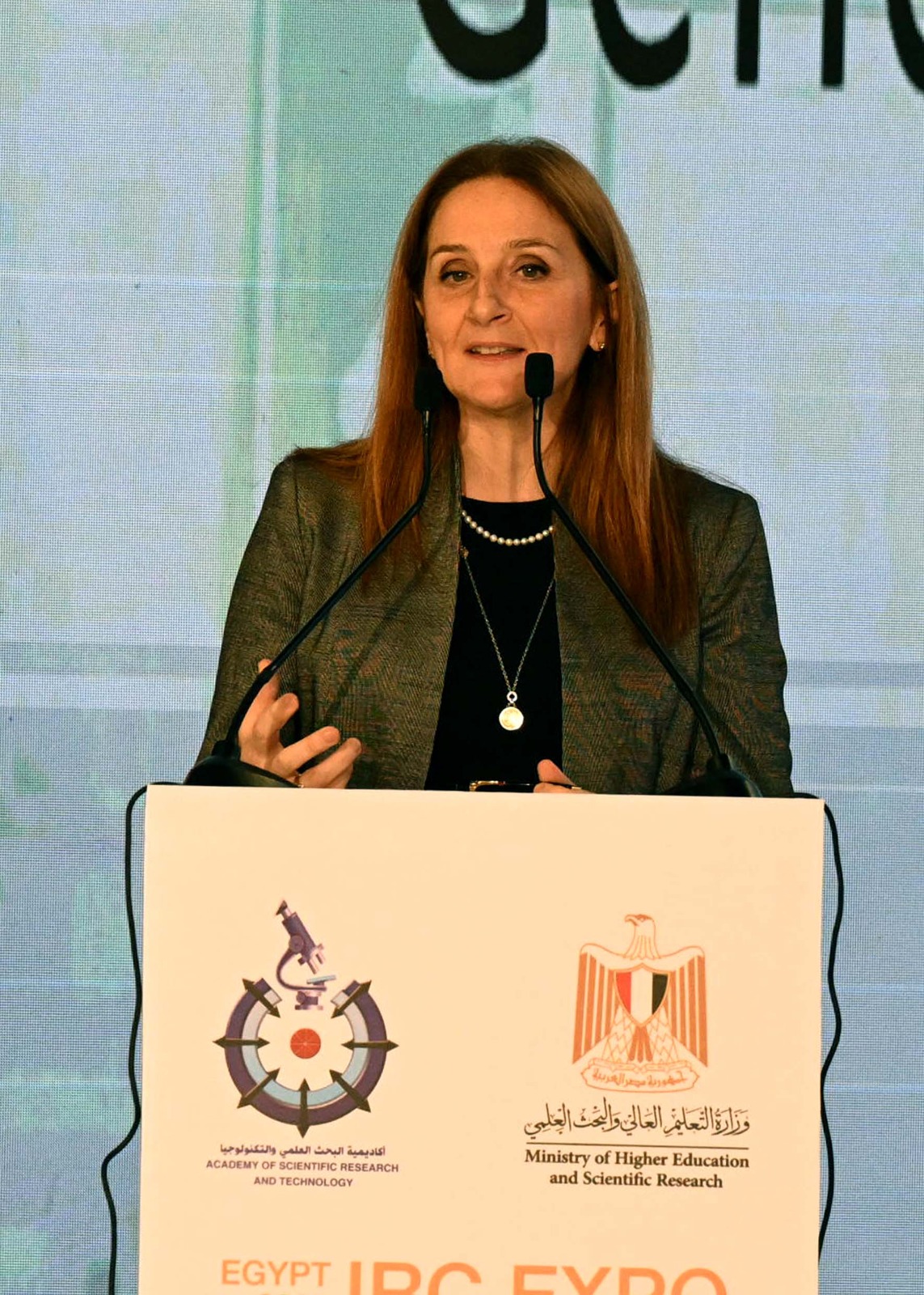 السيدة ماريا ميكيلا لاروتشيا نائب رئيس البعثة بسفارة إيطاليا في مصر