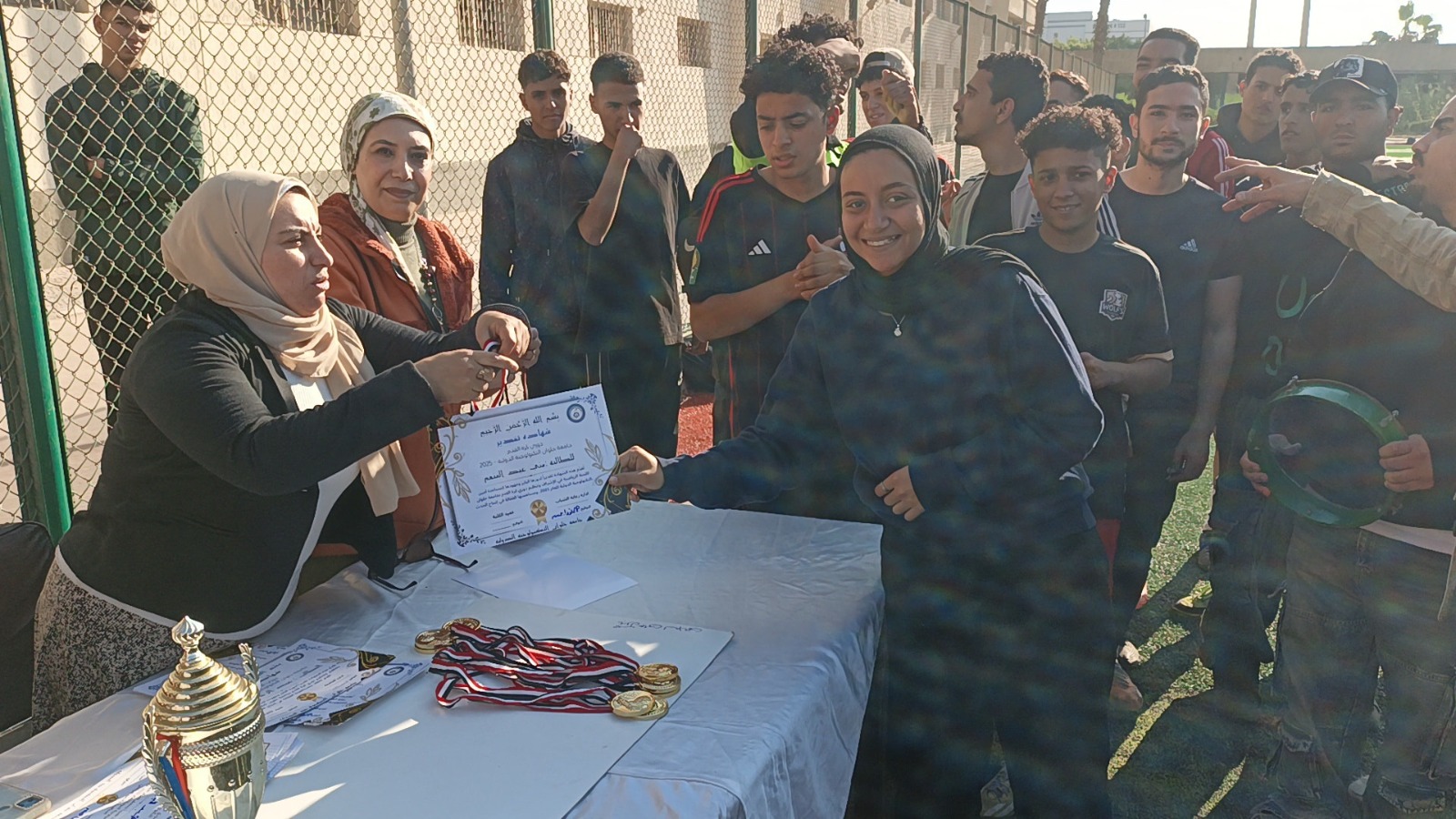 جامعة حلوان التكنولوجية الدولية تختتم دوري كرة القدم