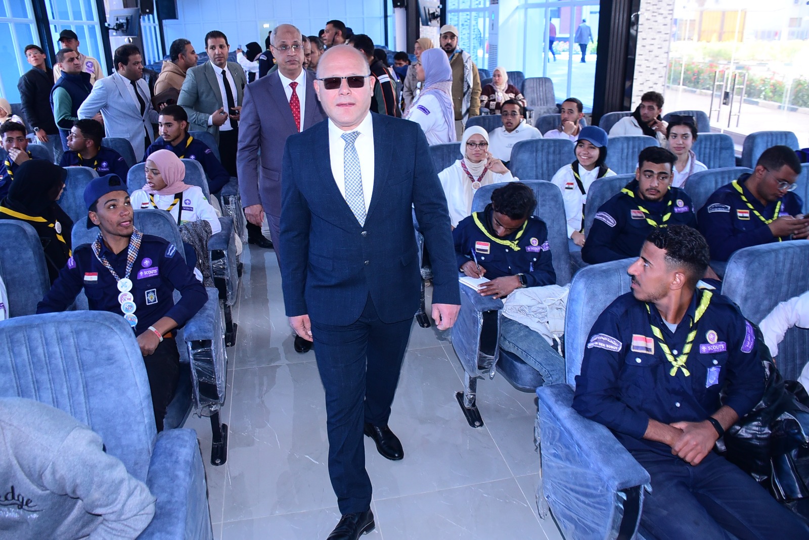 رئيس جامعة سوهاج يكرم جوالي وجوالات الكليات الفائزة في المهرجان الكشفي والإرشادي