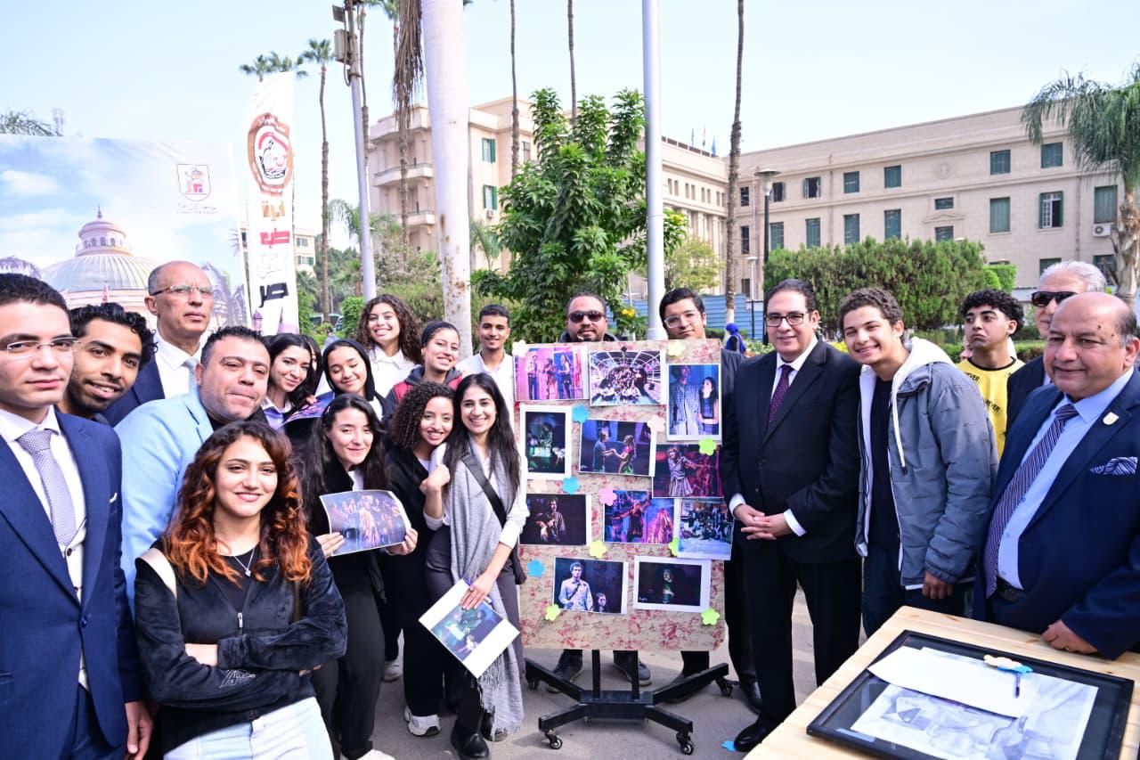 جامعة القاهرة تحتفل باستقبال طلابها مع بدء الفصل الدراسي الثاني