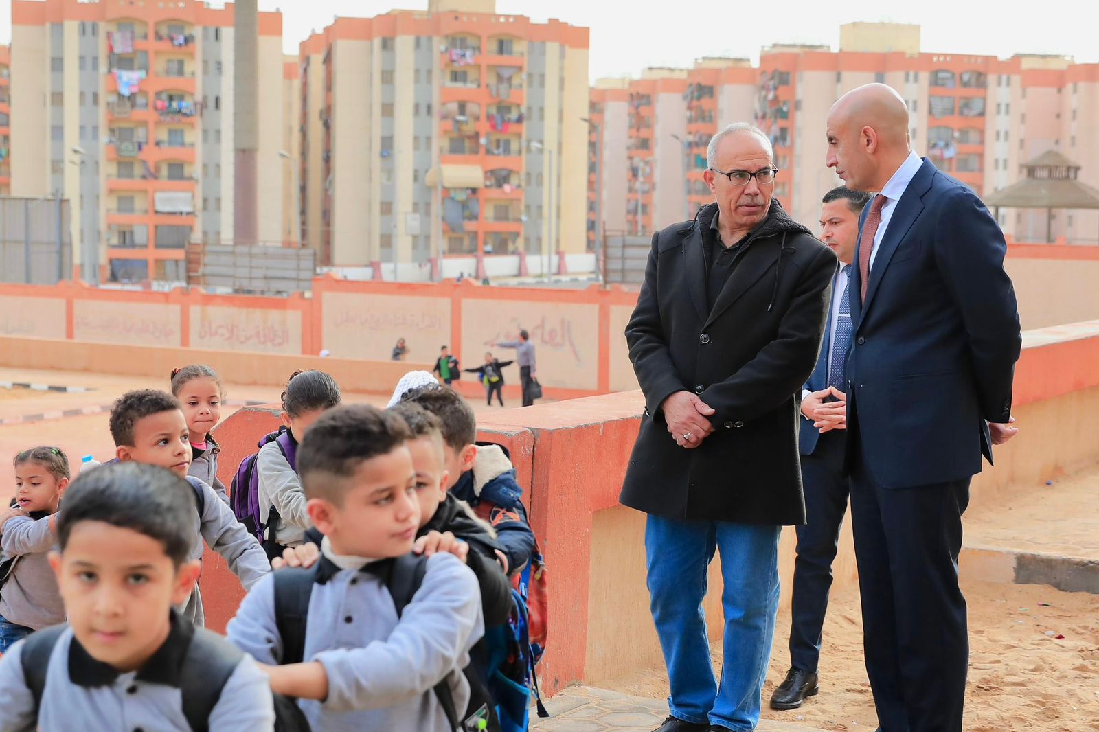 وزير التربية والتعليم يتفقد مدارس تحيا مصر بالأسمرات