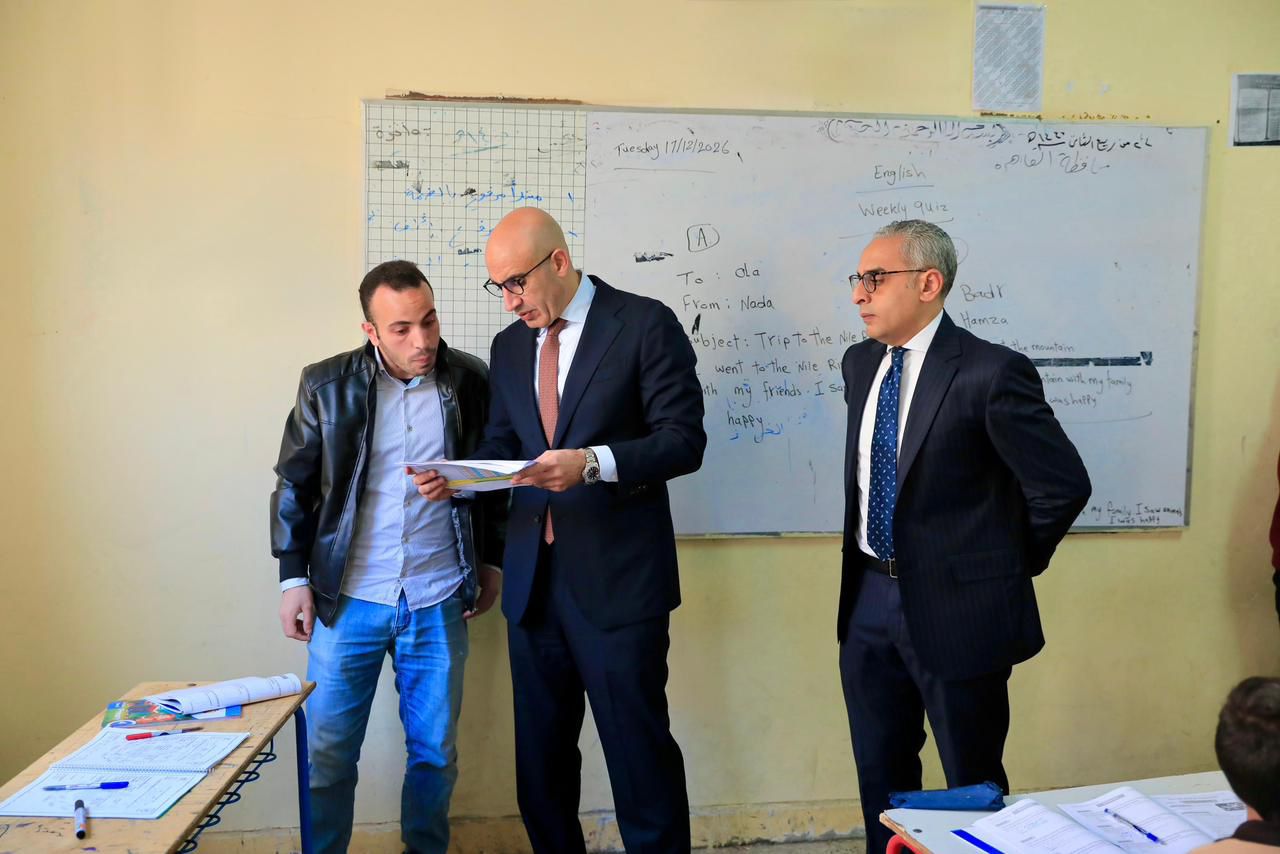 وزير التربية والتعليم يتفقد مدارس تحيا مصر بالأسمرات