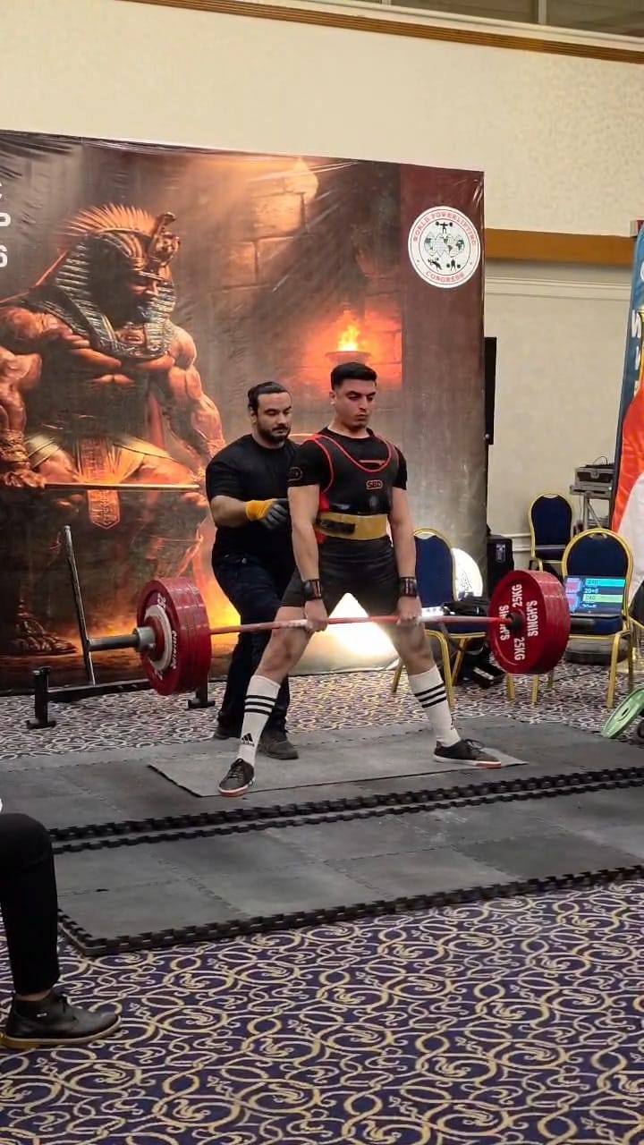 ذهبية عالمية جديدة لـ جامعة القاهرة التكنولوجية في بطولة العالم للقوة البدنية Deadlift