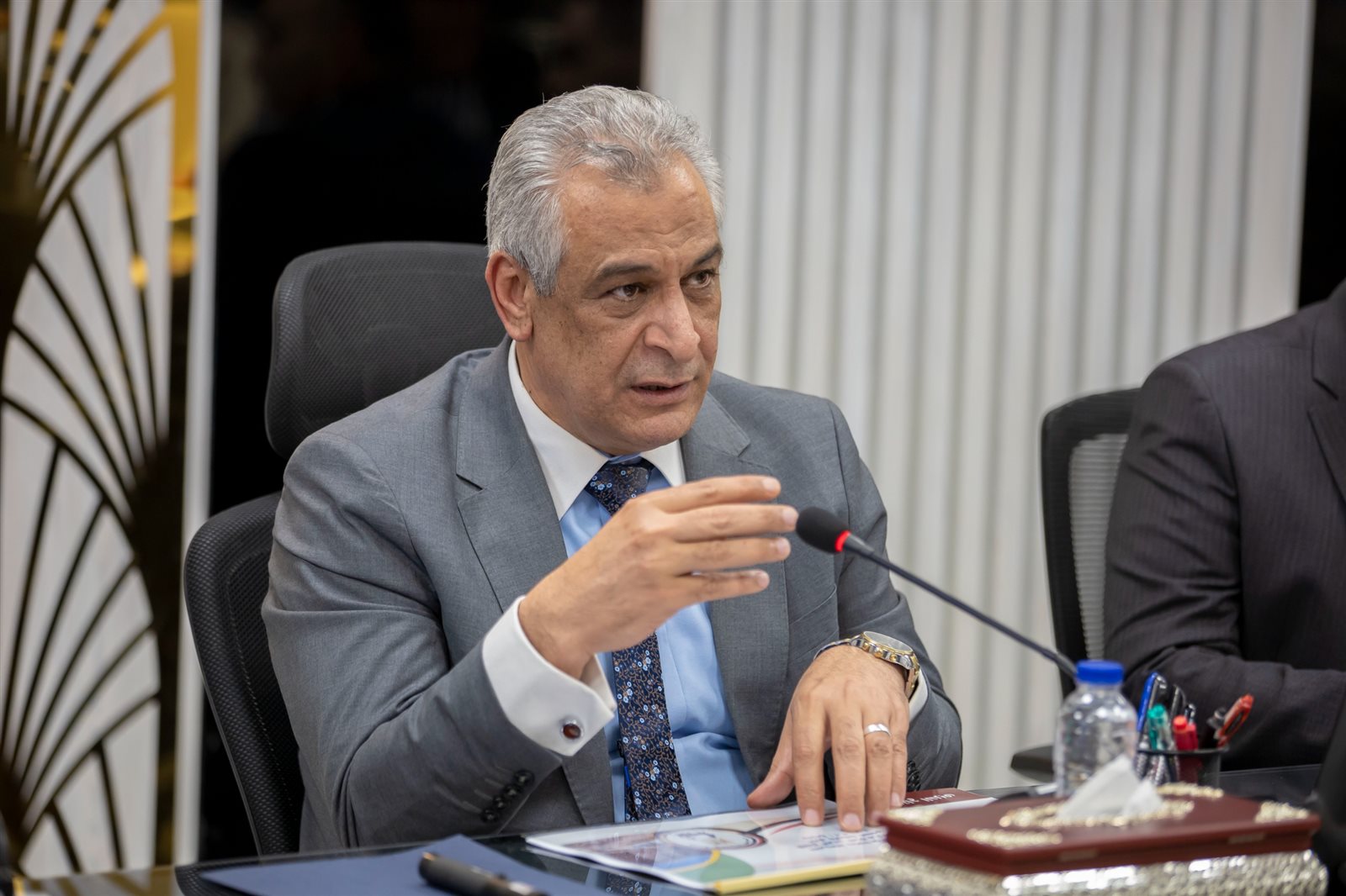 الدكتور مهندس صلاح سليمان جمبلاط وزير الدولة للإنتاج الحربي