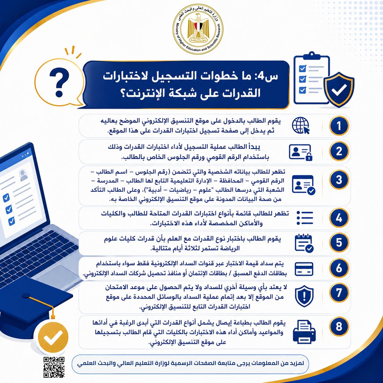 دليل شامل للتسجيل في اختبارات القدرات
