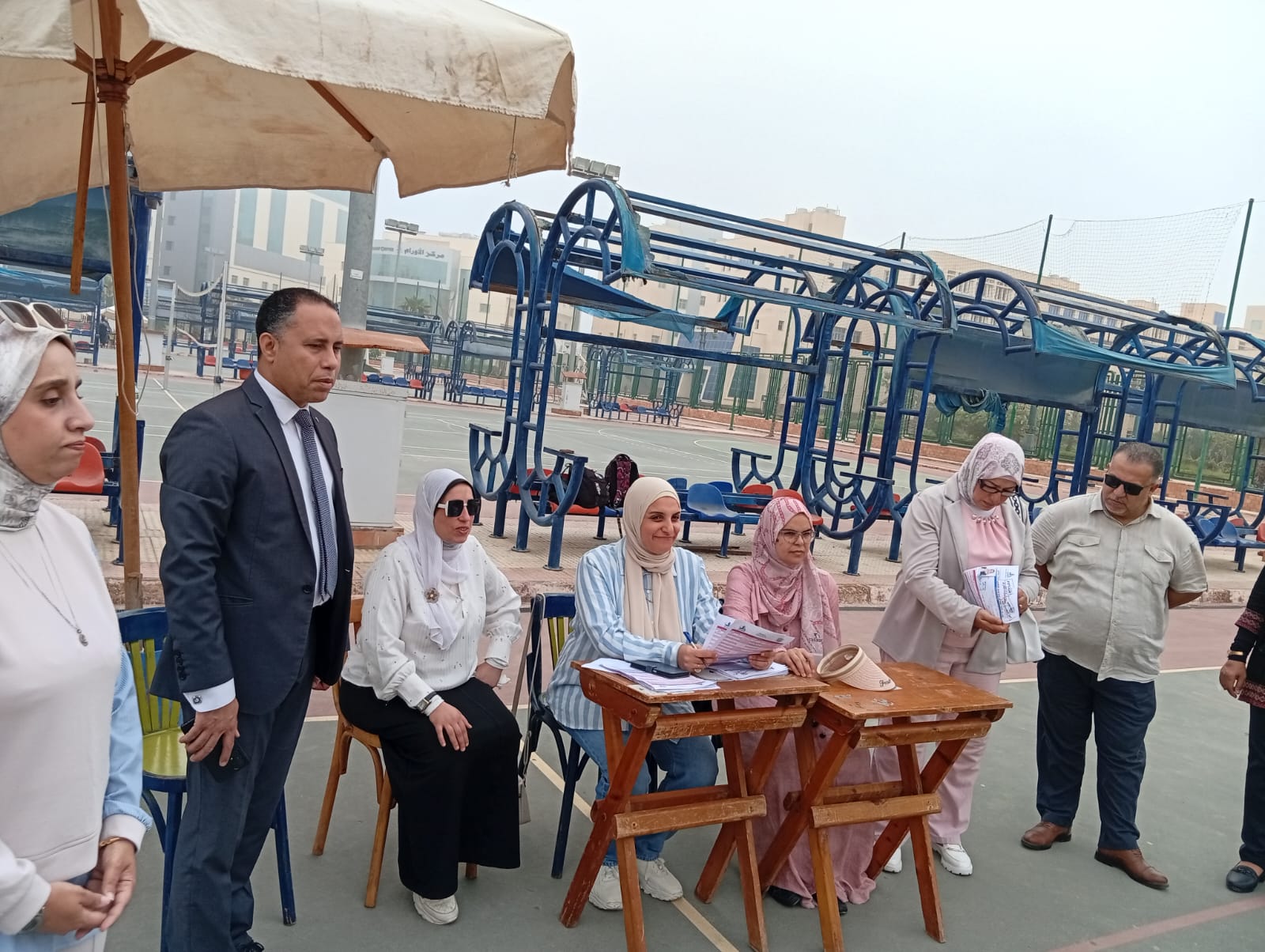 رئيس جامعة كفر الشيخ يستقبل لجنة المجلس الأعلى للجامعات لمتابعة اختبارات القدرات بكلية علوم الرياضة 