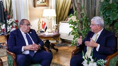 ايمن عاشور يبحث مع مبعوث الامم المتحدة نشر ثقافة التغير المناخي