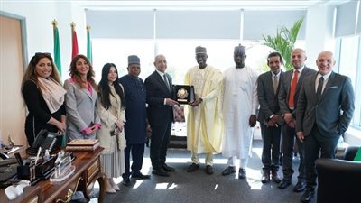 رئيس الأكاديمية العربية يلتقي سفير نيجيريا لدي القاهرة
