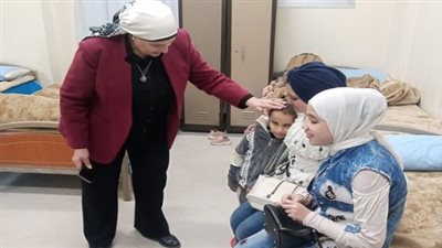 مدير تعليم القليوبية تتفقد مدرسة النور للمكفوفين ببنها ليلا 