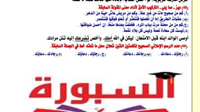  مراجعة ليلة الامتحان فى اللغة العربية للشهادة الثانوية بالاجابة.. تقديم وائل السواح 