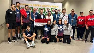 فوز فريق الجامعة الأمريكية لكرة السلة (طالبات) بالبطولة الإفريقية الخامسة 