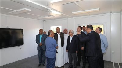 وزير التربية والتعليم يتفقد الفصول سابقة التجهيز بمدرسة الضبعة الإعدادية في مطروح