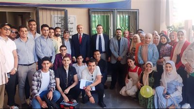 كلية الصيدلة في جامعة الفيوم تنظم حفلا لاستقبال الطلاب