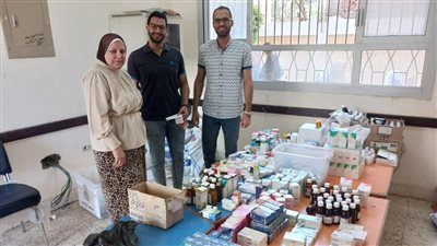  ٩٠٠ حالة حصاد قافلة جامعة الزقازيق اليوم بقرية تل محمد مركز الإبراهيمية بالشرقية