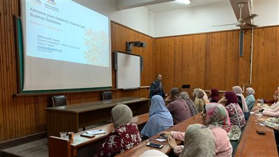 ختام الجلسة التعريفية حول تعظيم الاستفادة من مصادر وخدمات بنك المعرفة المصرى في جامعة الزقازيق
