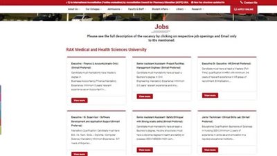 وظيفة جامعه.. جامعة رأس الخيمة تعلن عن وظائف أعضاء هيئة تدريس 