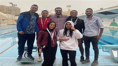 جامعة بنها تفوز بثلاث مراكز فى بطولة السباحة بالزعانف للجامعات 