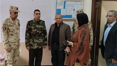 وكيل تعليم دمياط يتفقد مقار قوات تأمين انتخابات الرئاسة